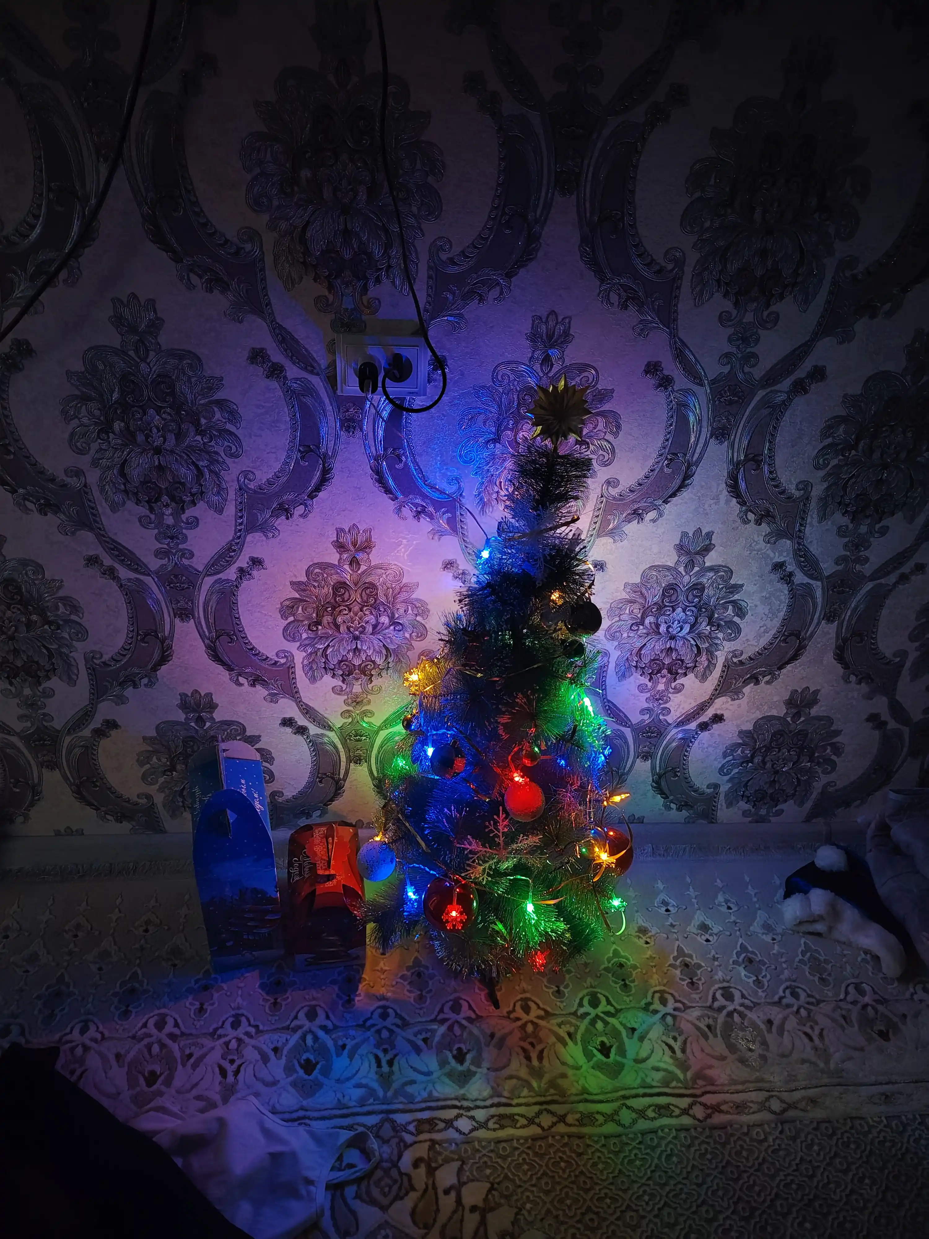 LED girlyanda “Yulduzchalar” va “Qor parchalar”, Yangi yil uchun, USB orqali 3, 6, 10 m