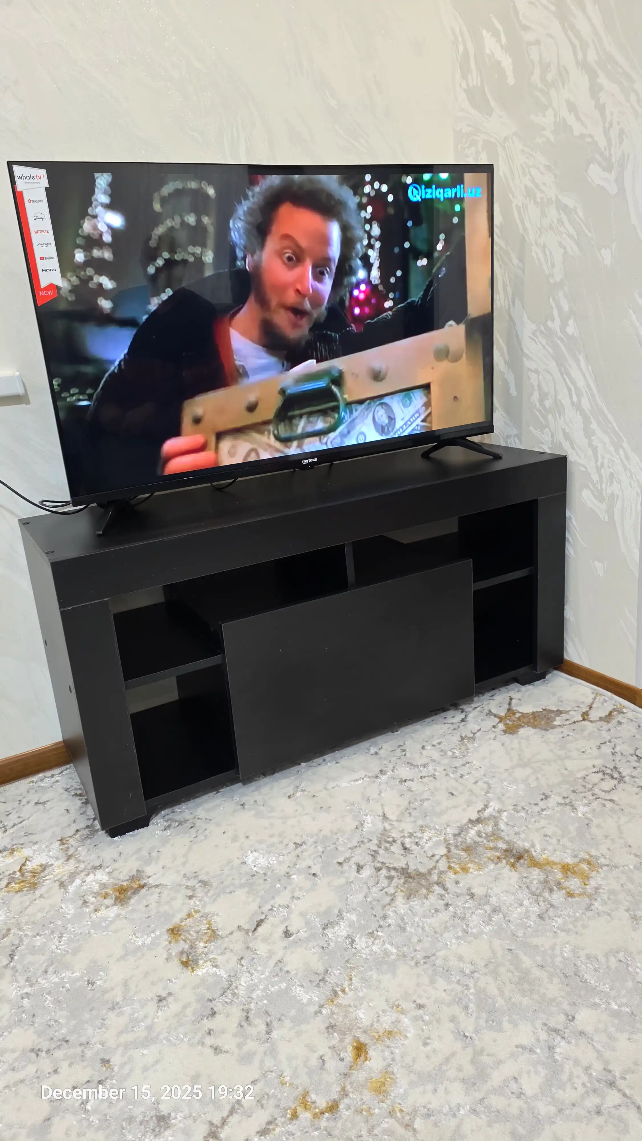 Televizor uchun tumba pоdstavka LEETO, polda turadigan, to'liq yig'ilgan, 110*55*35 см