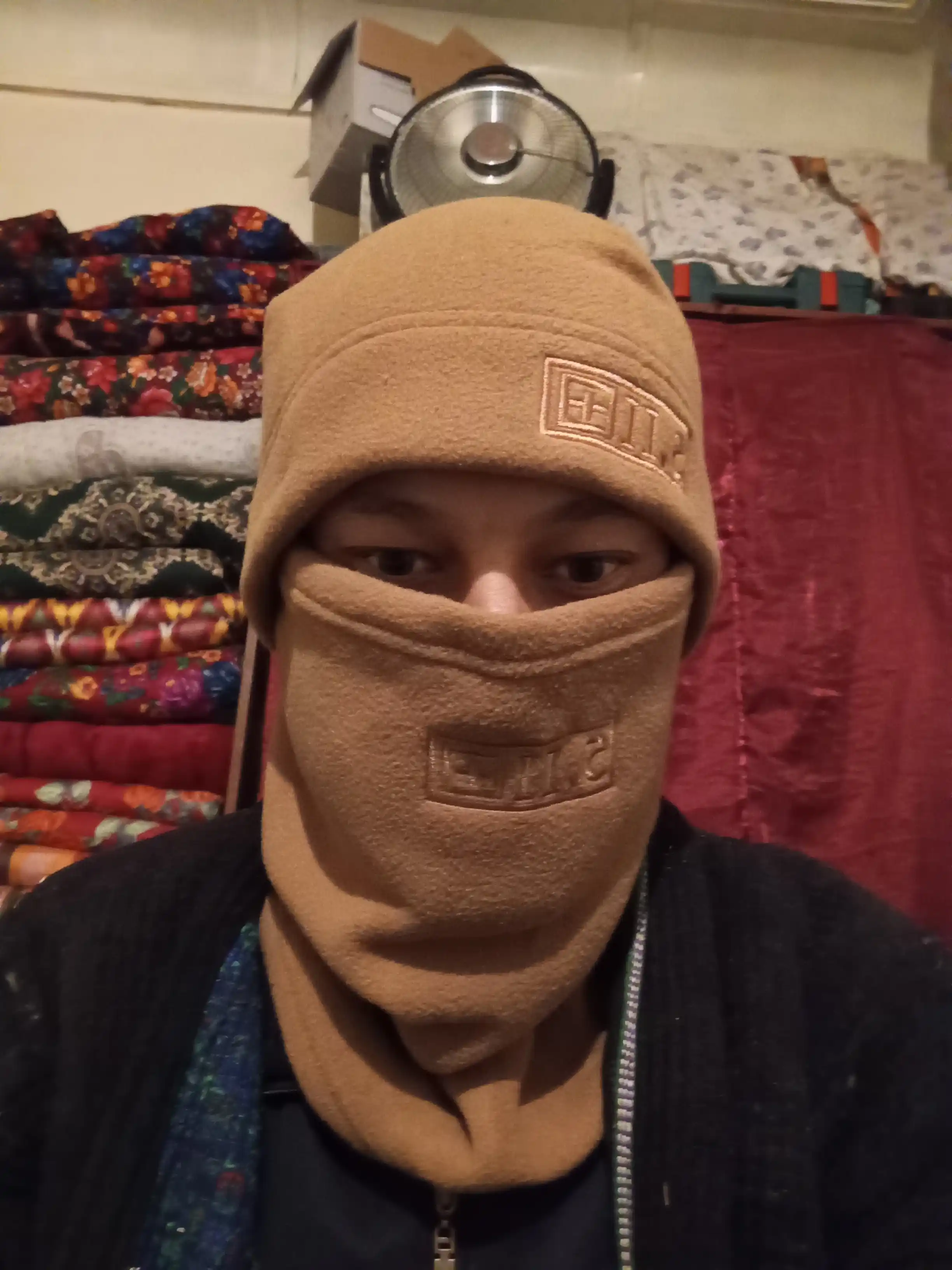 Shapkaqishki,Qishki, Flis Bo‘yin O‘rami Sharf Sport,Harbiy,Turizm,Taktik,Qora/Yashil
