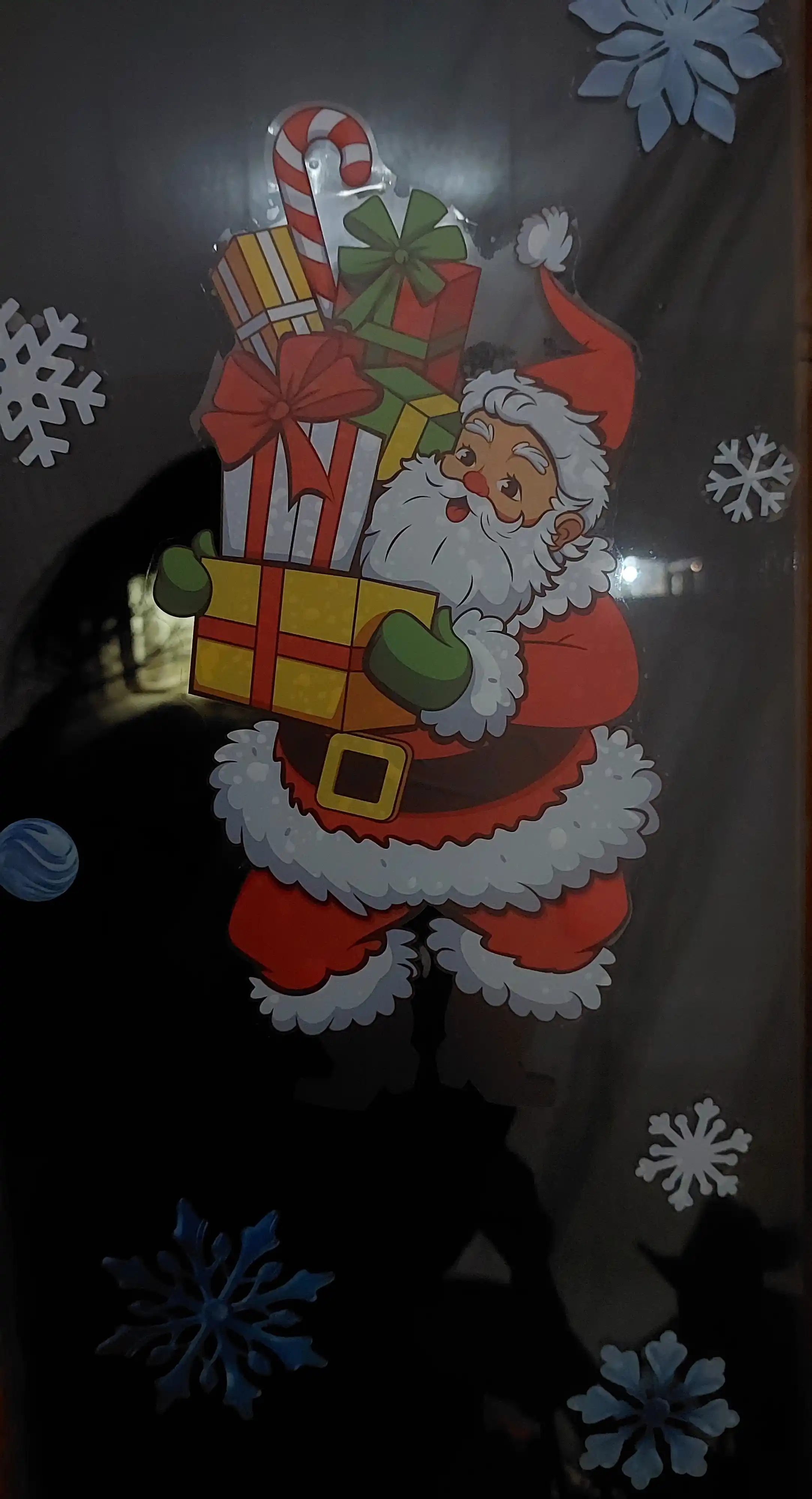 Oyna yangi yil stikerlari, ikki tomonlama, 9 qismdan iborat to'plam
