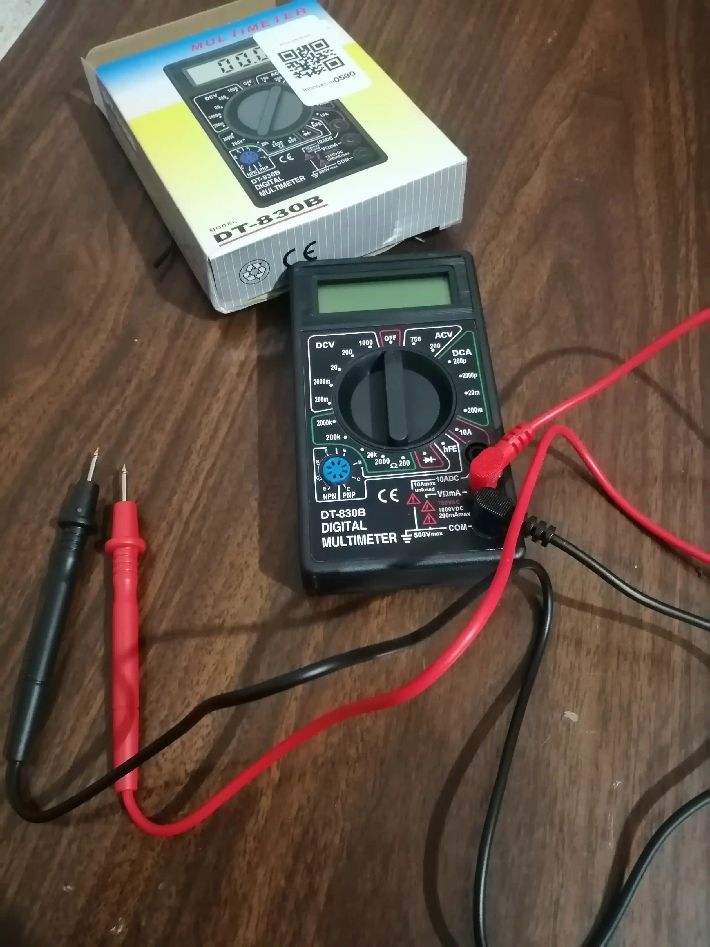 Raqamli multimetr DT-830B: tok, kuchlanish va qarshilikni olchash uchun