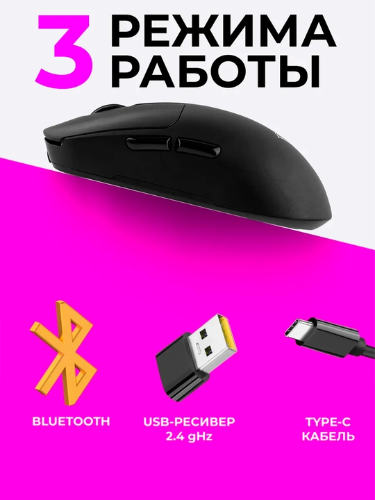 Simsiz kompyuter sichqonchasi AULA sc 580, kompyuter uchun, tovushsiz, Bluetooth