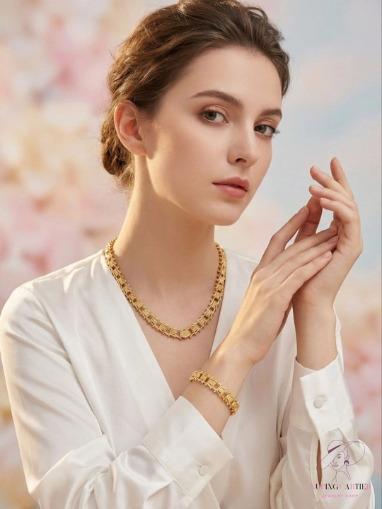 Набор цепочка и браслет в стиле Messika, Bvlgari, Van Cleef Xuping-Cartier
