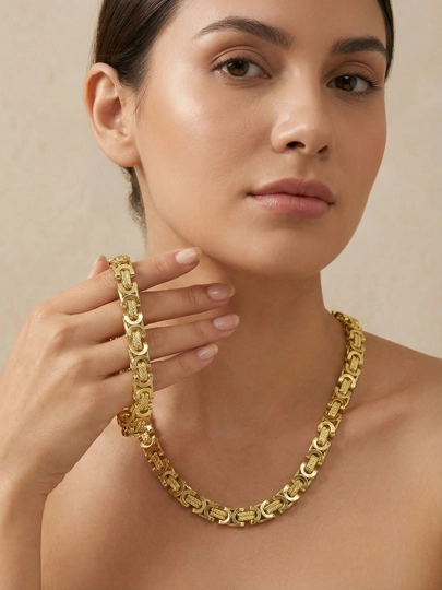 Набор цепочка и браслет в стиле Messika, Bvlgari, Van Cleef Xuping-Cartier