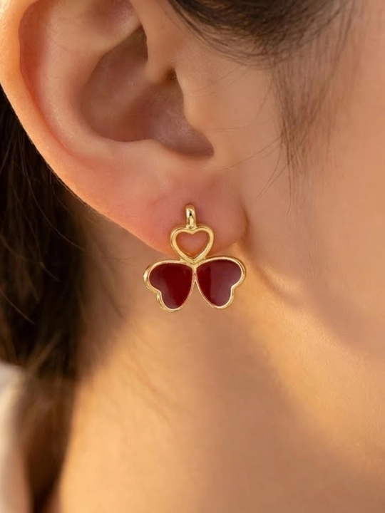 Серьги для женщин, в форме сердца, разноцветные, из бисера