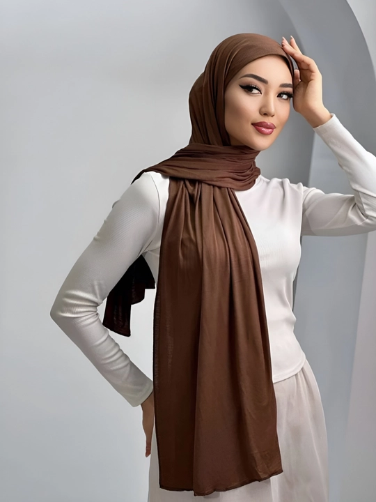 Kashka trikotaj sharf, bonus sifatida to‘g‘nog‘ich, ro‘mol, hijob 170*70 - 