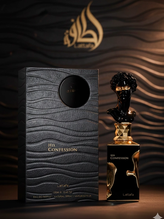 Lattafa His Confession arab parfyumlangan suv, erkaklar uchun, sharqona, 100 ml