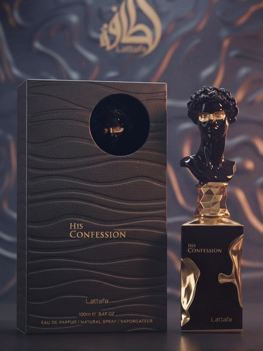Lattafa His Confession arab parfyumlangan suv, erkaklar uchun, sharqona, 100 ml