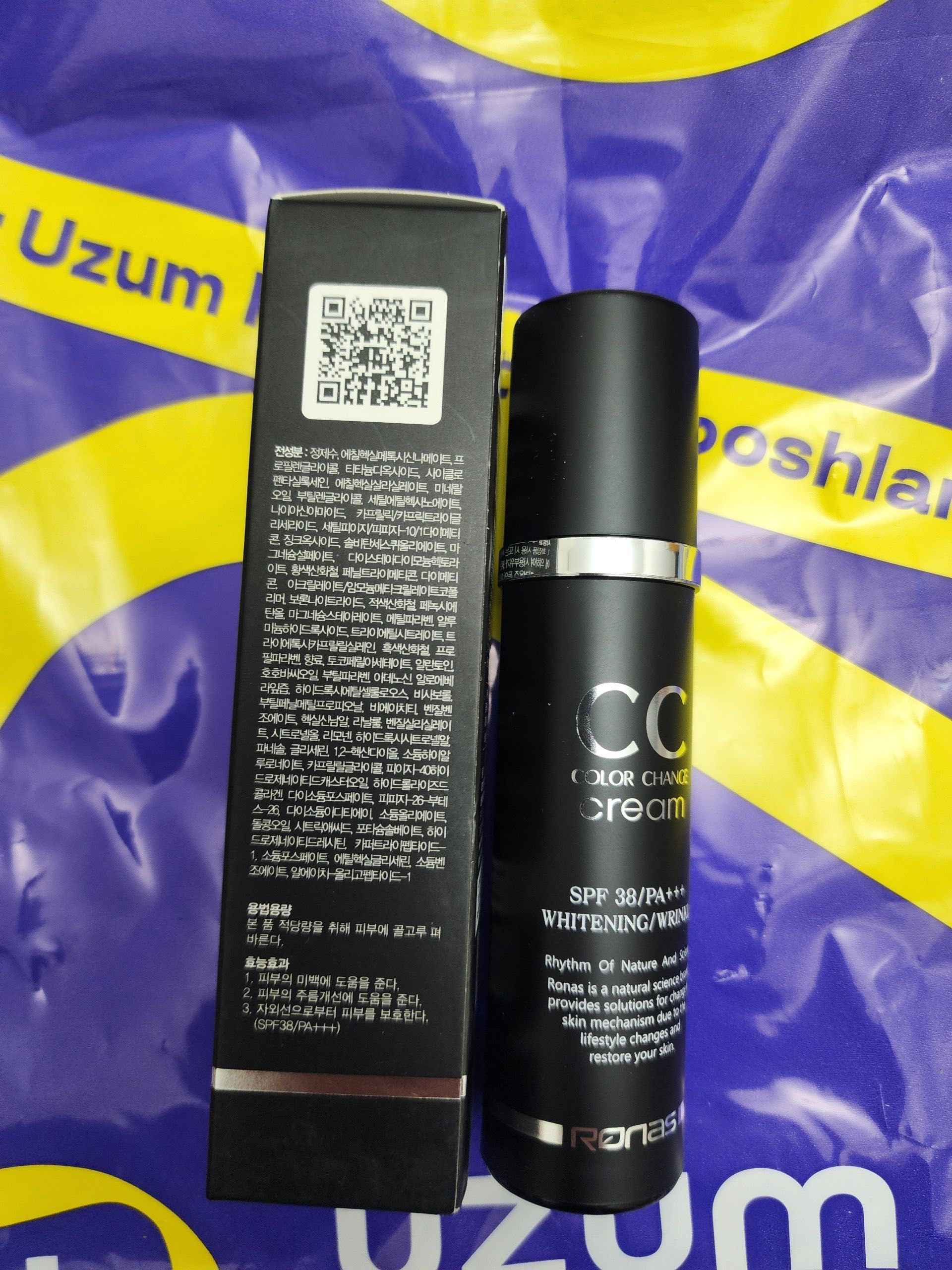 Ronas CC крем с защитой от солнца SPF 38 PA+++, 50 мл