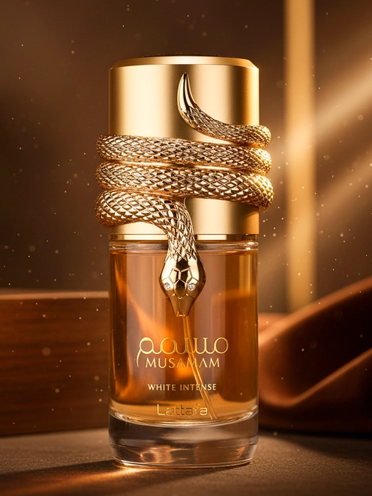 Lattafa Parfumes Musamam White Intense Sharq attorlik suvi, sitrus mevalari bilan, 100 ml  - 