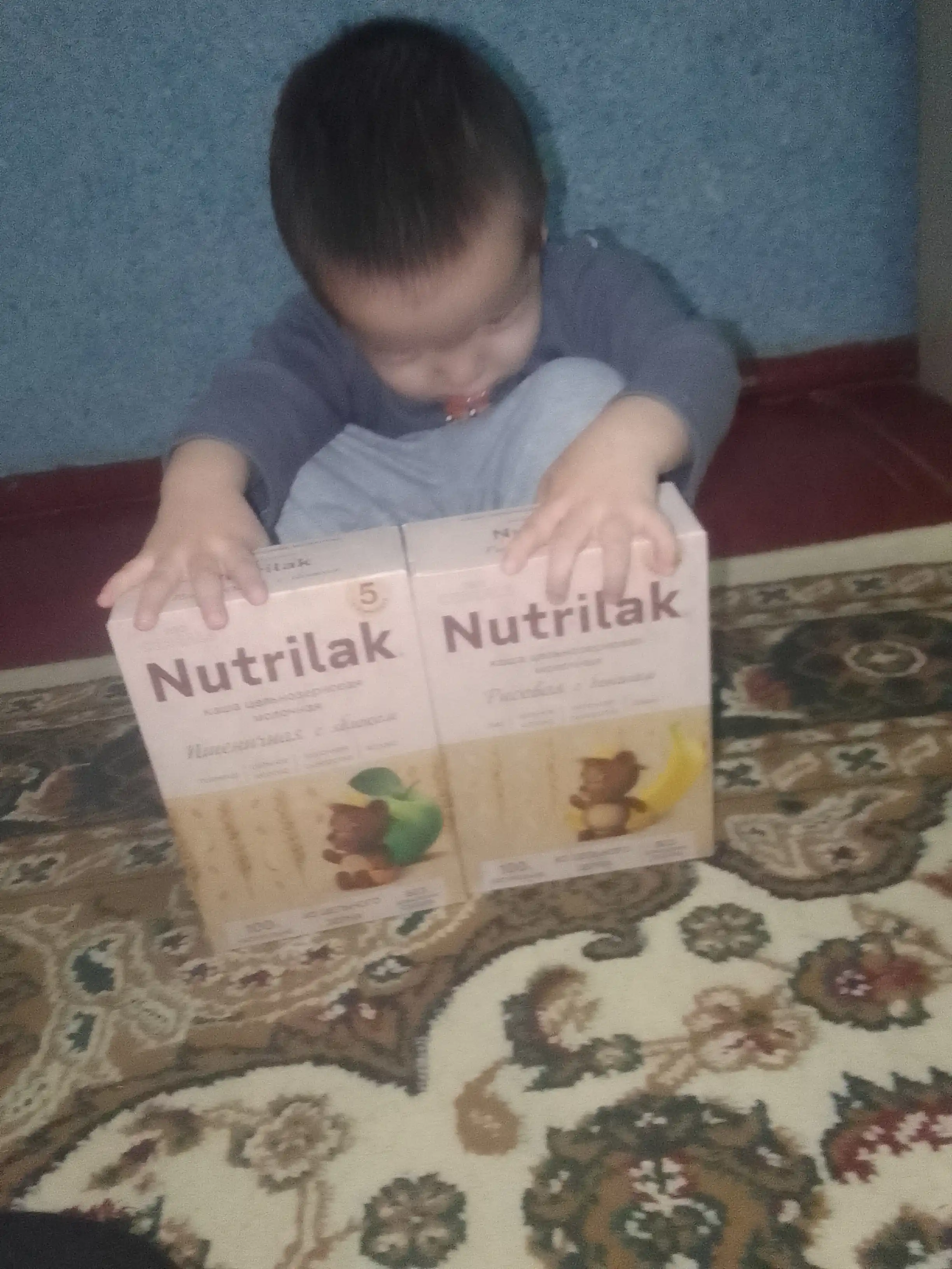 Butun donli guruch bo'tqasi Nutrilak Premium ProCereals, sutli banan bilan, 200 gr