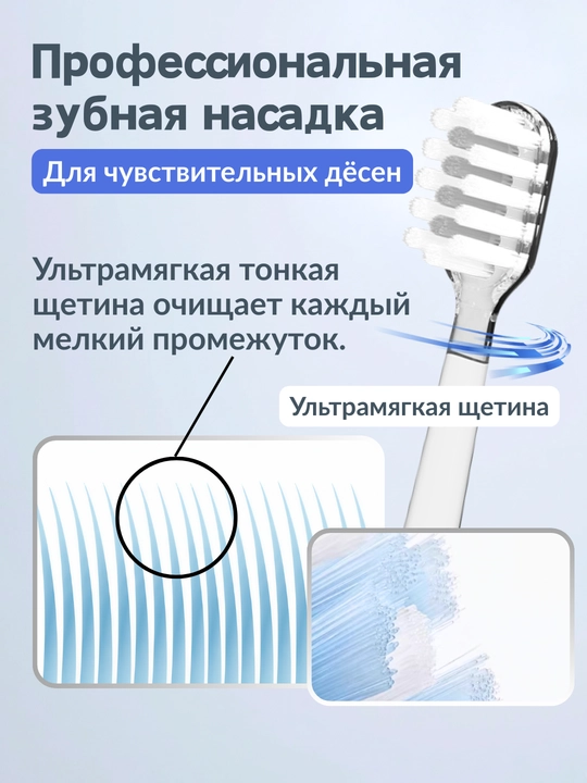 Сменные насадки для электрической зубной щетки，2 шт