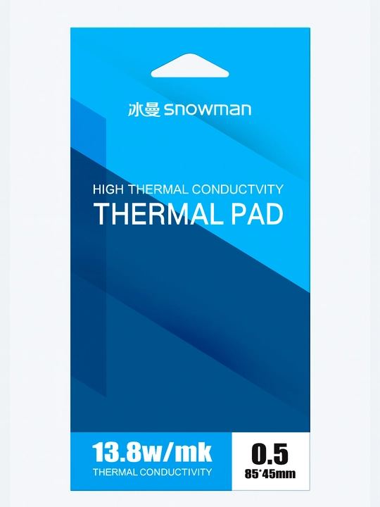Termal prokladka Snowman, 13.8 Vt, 85 * 45 mm, video-grafik kartalar uchun - 