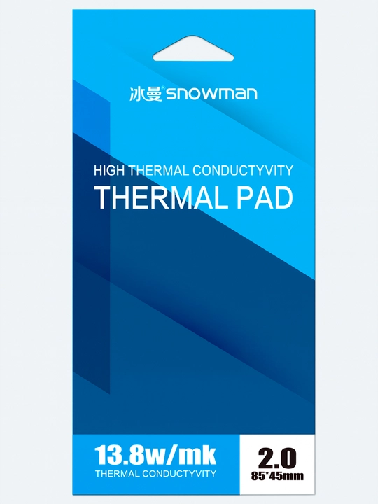 Termal prokladka Snowman, 13.8 Vt, 85 * 45 mm, video-grafik kartalar uchun
