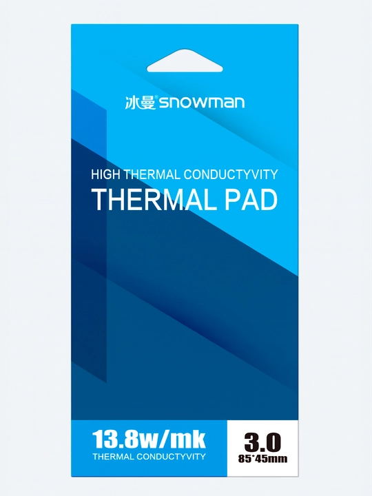 Termal prokladka Snowman, 13.8 Vt, 85 * 45 mm, video-grafik kartalar uchun