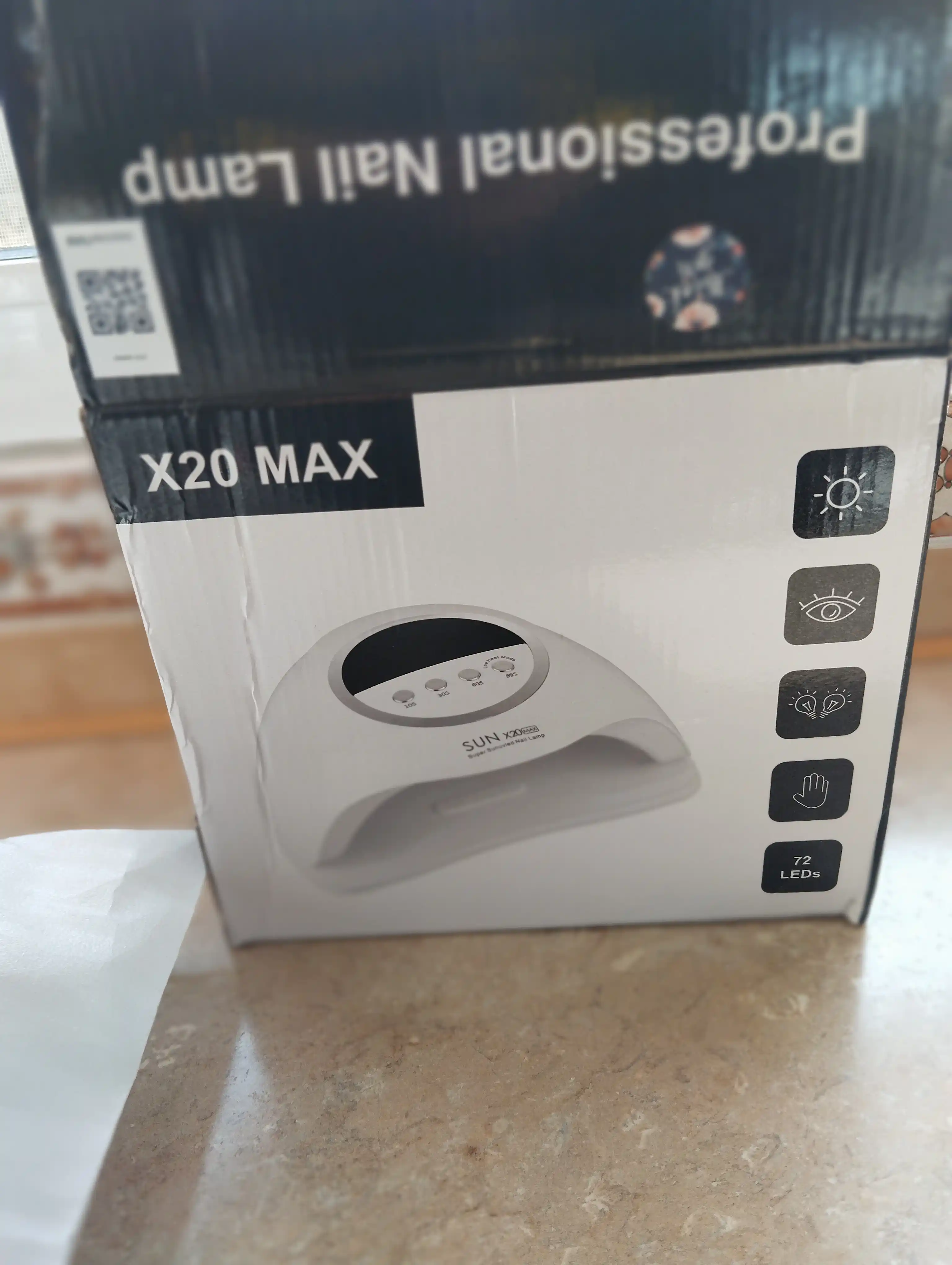 Manikyur va pedikyur uchun professional lampa, SUN Х20 Max, 320W, tirnoqlarni quritish