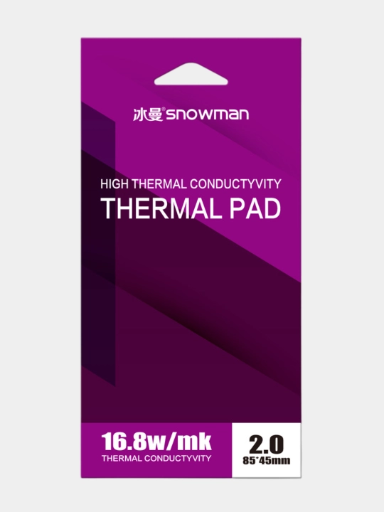 Termal yostiq Snowman, 16,8 Vt, o'lchami 85 * 45 mm, video kartalar uchun