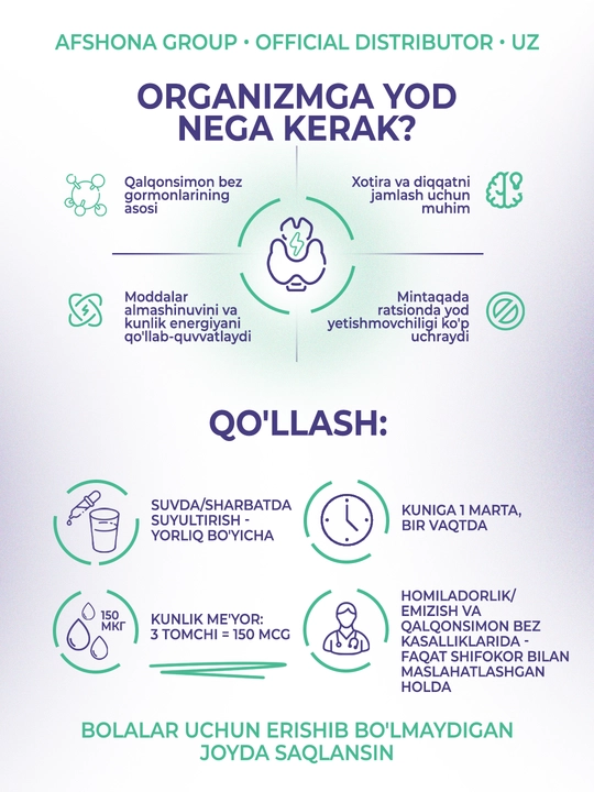 Life-flo Liquid Iodine Plus йод в каплях, поддержка щитовидной железы, 59 мл