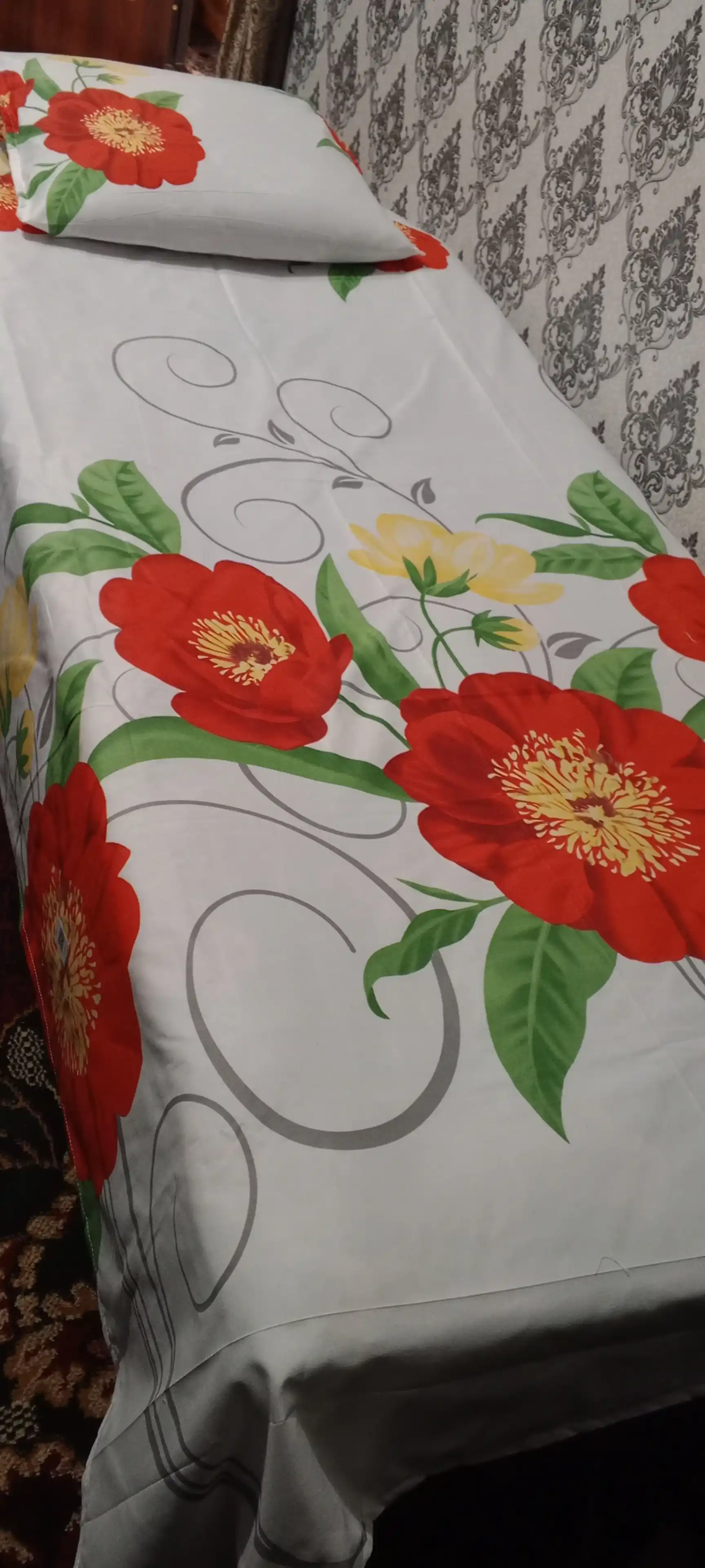 Постельное белье Plant, 1 и 2 спальное, 200×220 см, с наволочками и пододеяльником