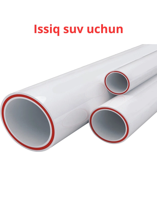 Polipropilen quvurlar (PP-R) - sovuq va issiq suv uchun, 4 metr (20 / 25 / 32 mm) - 