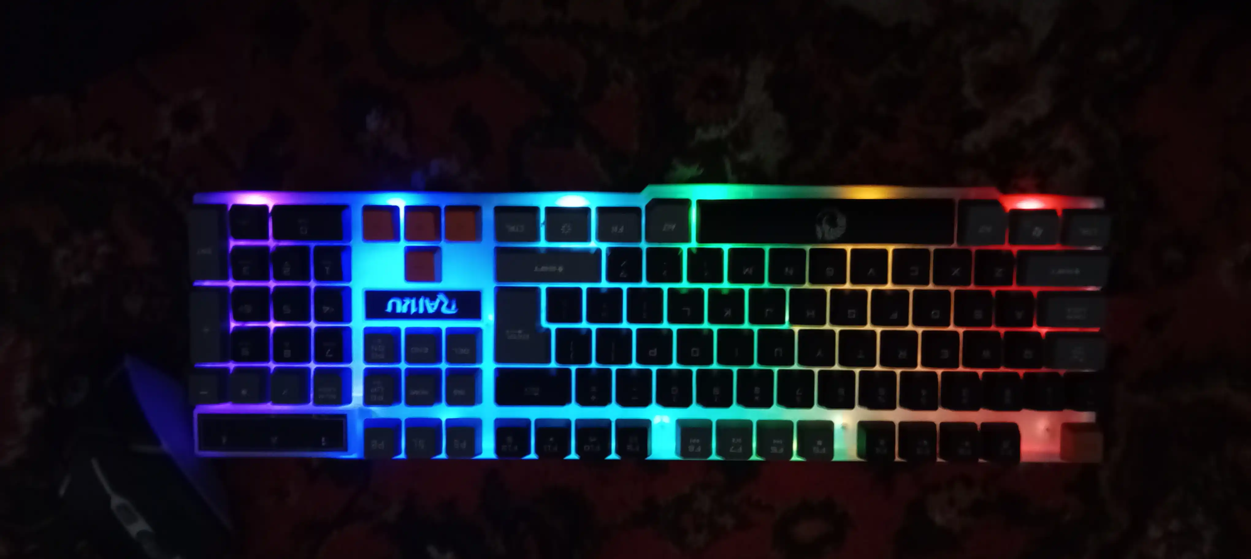 Игровая клавиатура gtx350-с RGB-подсветкой, мембранная, с проводным подключением