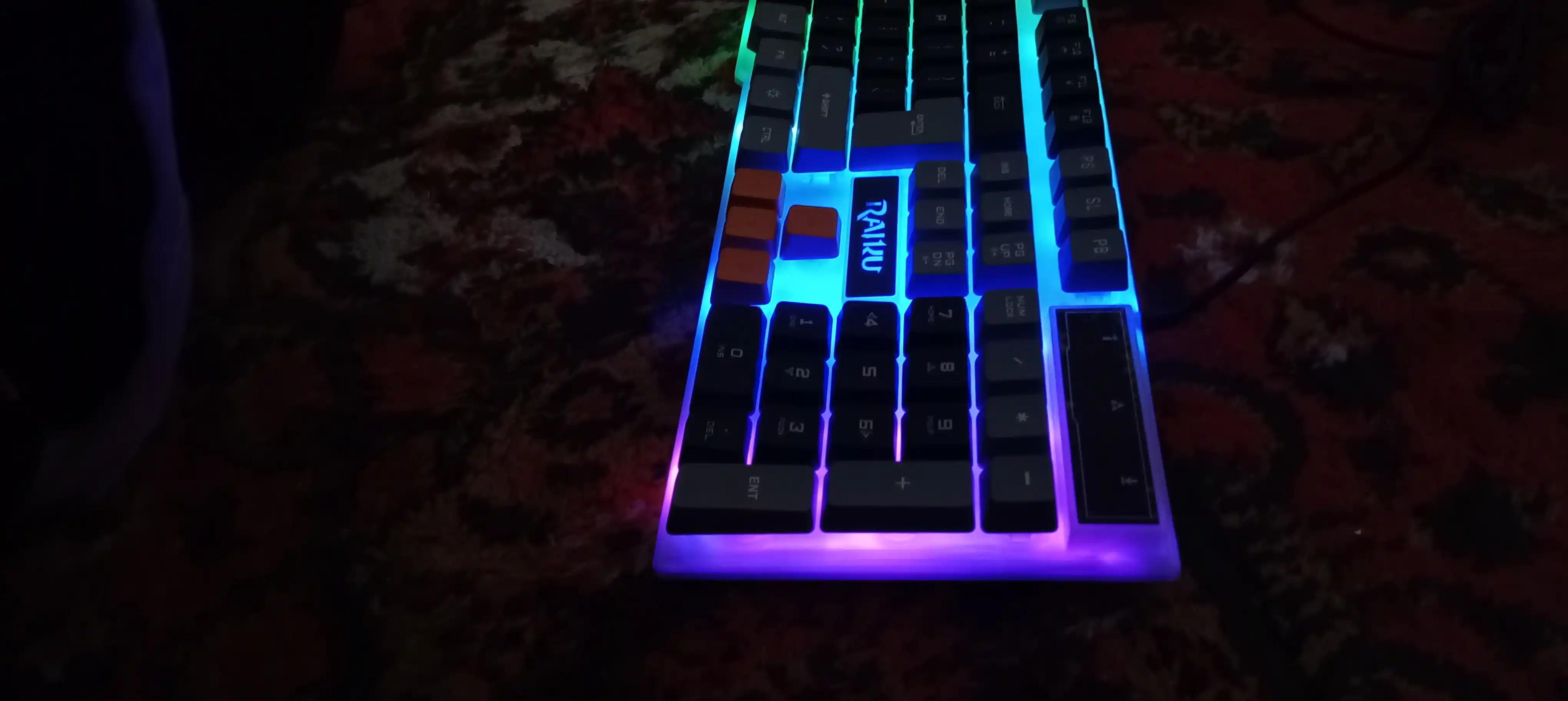 Игровая клавиатура gtx350-с RGB-подсветкой, мембранная, с проводным подключением