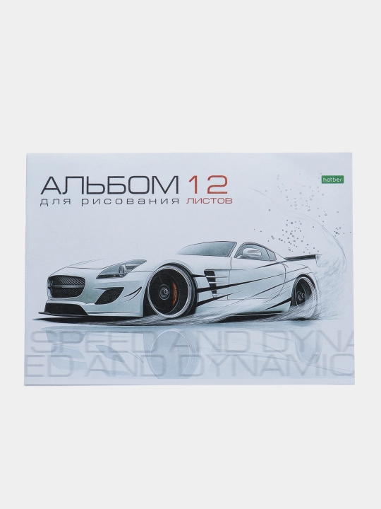 Альбом для рисования ECO, 12 листов, А4ф, на скобе, 12А4C - 