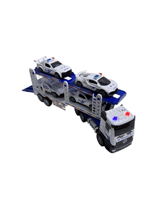 Игрушечный автовоз серии Alloy Transport Car с 4 машинками