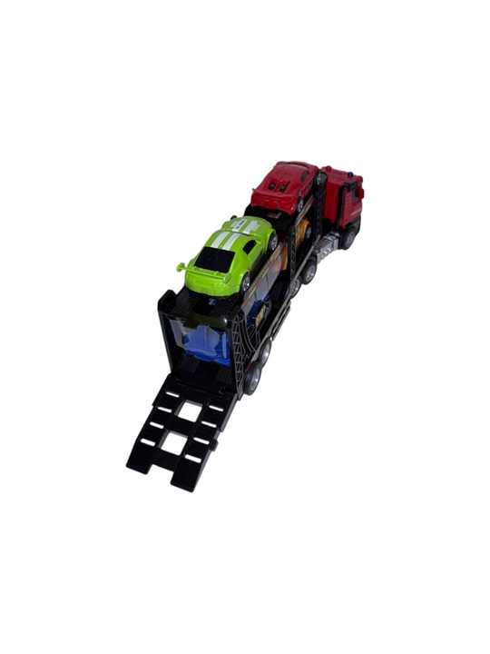 Игрушечный автовоз серии Alloy Transport Car с 4 машинками