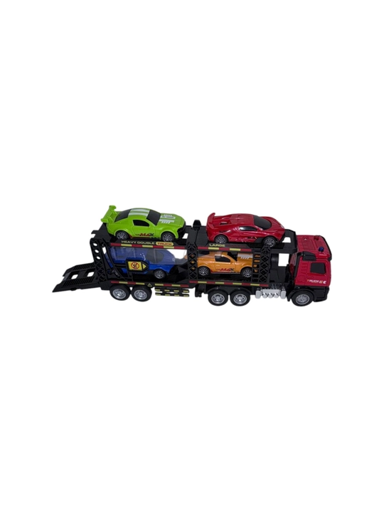 Игрушечный автовоз серии Alloy Transport Car с 4 машинками