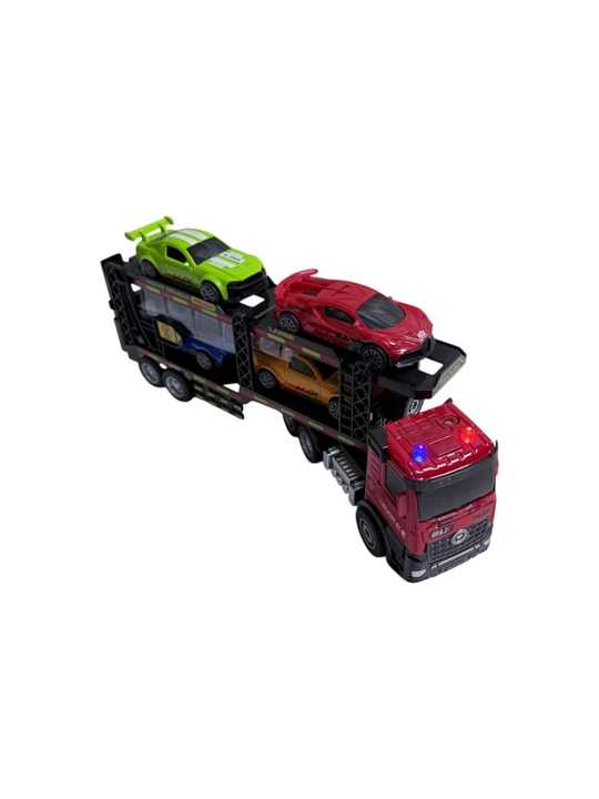 Игрушечный автовоз серии Alloy Transport Car с 4 машинками