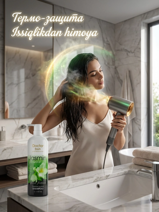 Doctor Fresh Professional shampuni, barcha turdagi sochlar uchun, 1100 ml