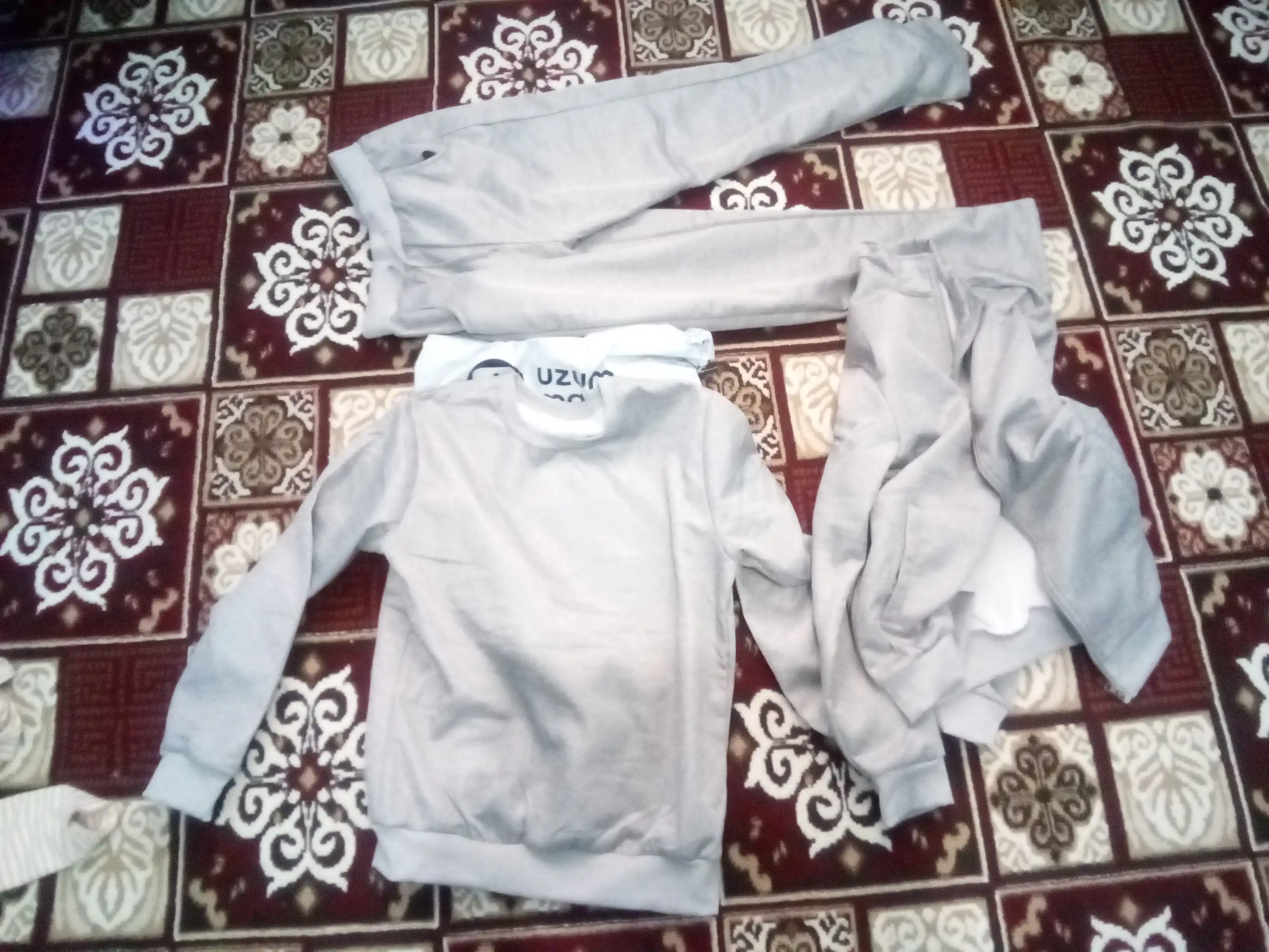 Erkaklar sportivni qalin troyka to'plam, uch qismli to'plam, shim, xudi va svitshot qishki