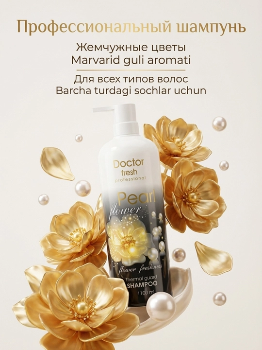 Doctor Fresh Professional shampuni, barcha turdagi sochlar uchun, 1100 ml