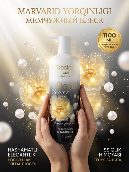 Doctor Fresh Professional shampuni, barcha turdagi sochlar uchun, 1100 ml