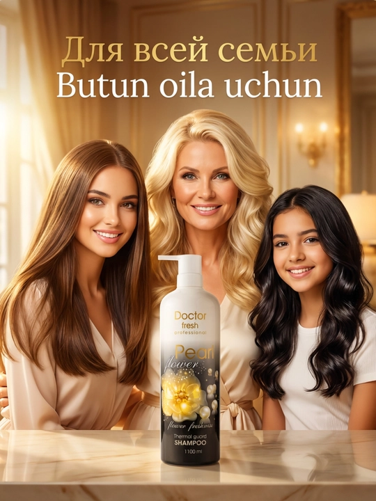Doctor Fresh Professional shampuni, barcha turdagi sochlar uchun, 1100 ml