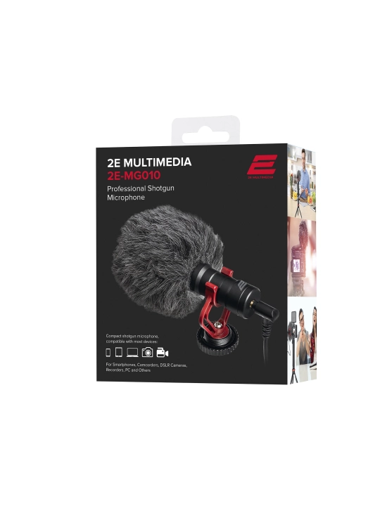 Микрофон пушка 2E MG010 Shoutgun, 3.5 mm 2E-MG010