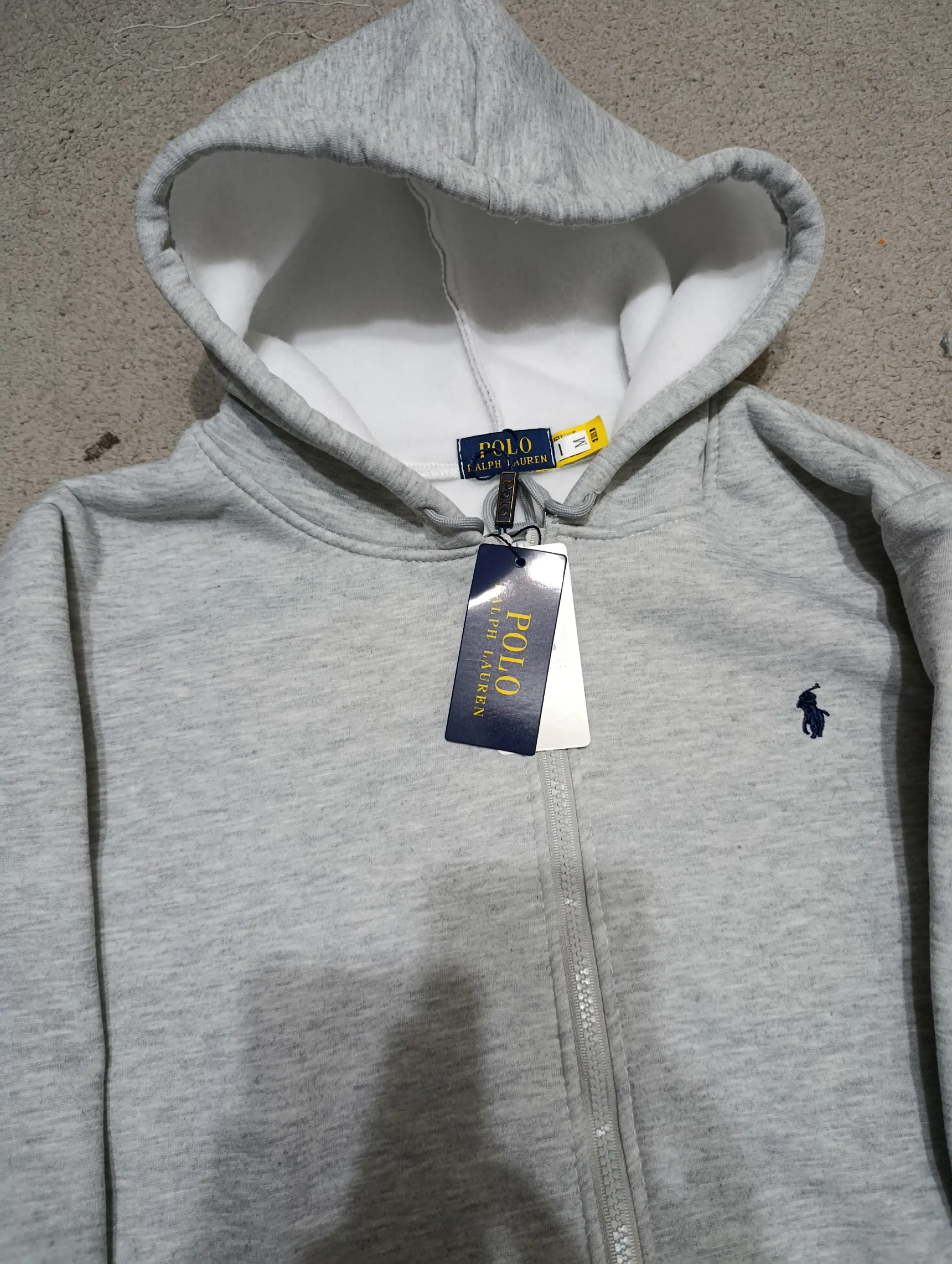 Erkaklar va ayollar uchun Ralph Lauren, kapyushonli va molniyali xudi, zip, kurtka, S–3XL