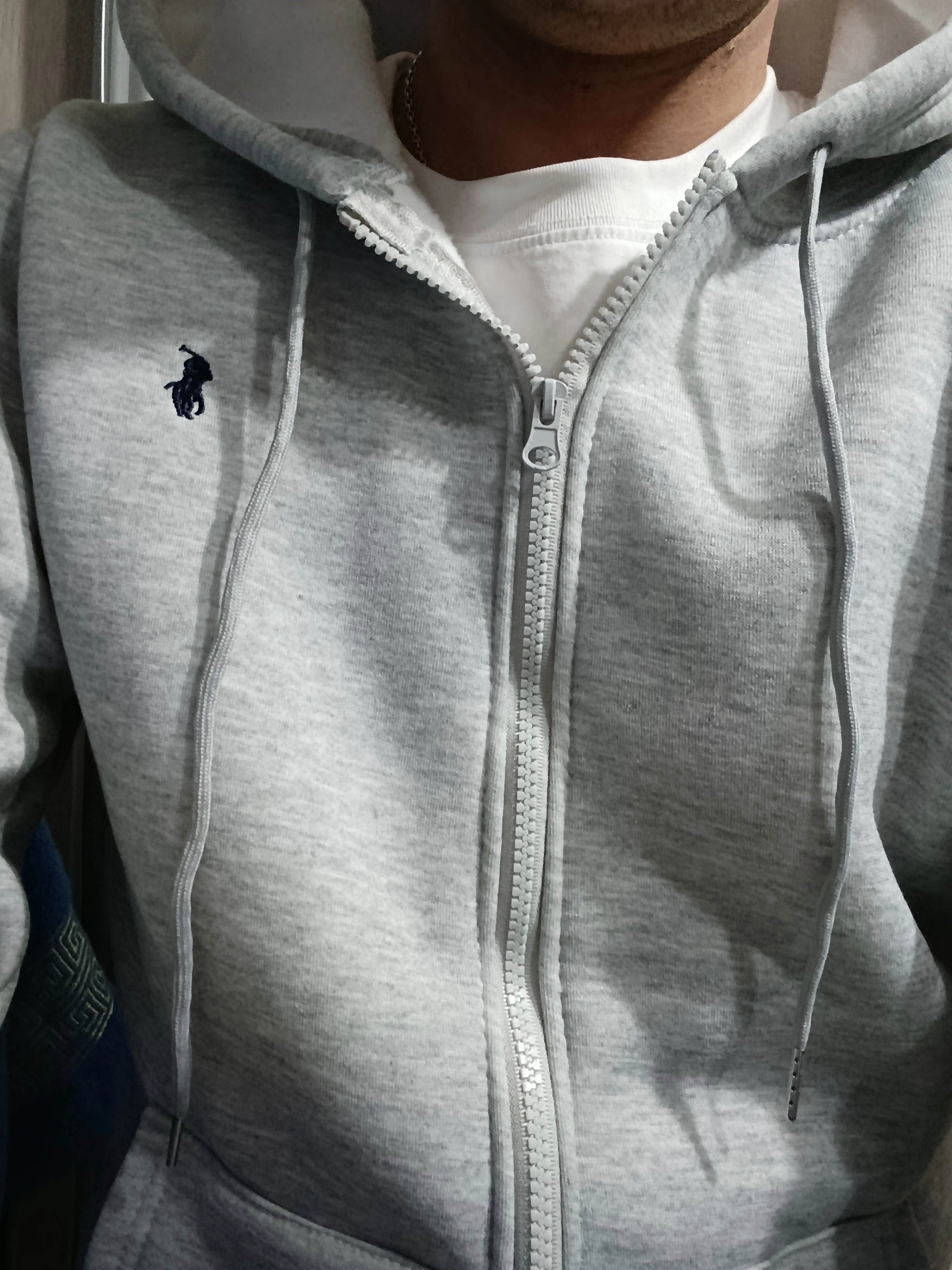 Erkaklar va ayollar uchun Ralph Lauren, kapyushonli va molniyali xudi, zip, kurtka, S–3XL