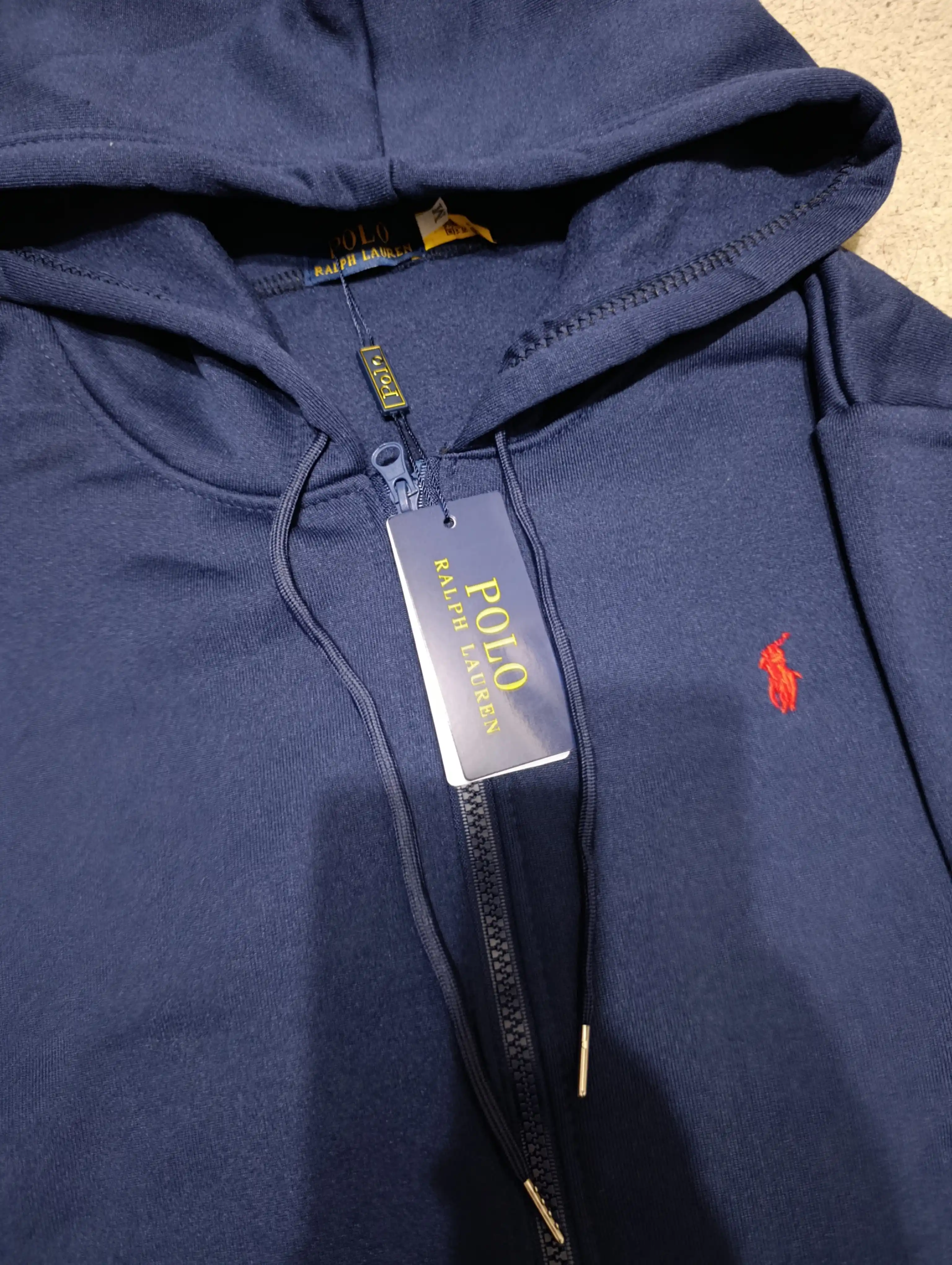 Erkaklar va ayollar uchun Ralph Lauren, kapyushonli va molniyali xudi, zip, kurtka, S–3XL
