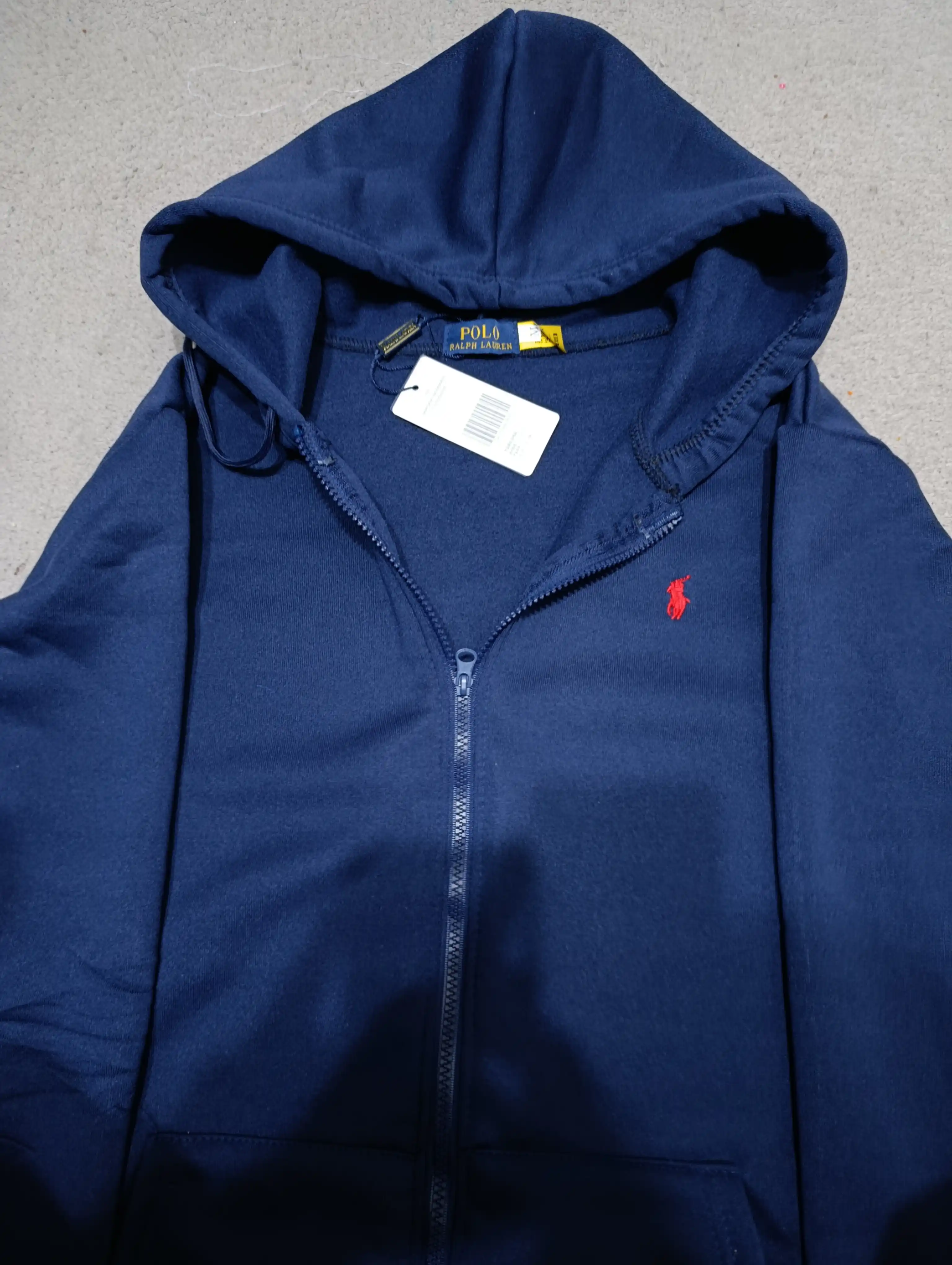 Erkaklar va ayollar uchun Ralph Lauren, kapyushonli va molniyali xudi, zip, kurtka, S–3XL