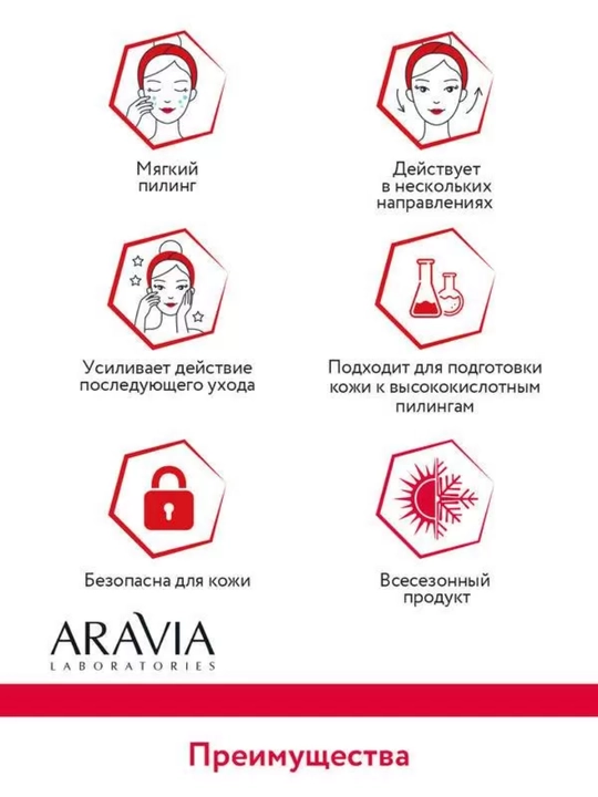 Маска для лица Aravia увлажняющая, очищающая и омолаживающая для всех типов кожи, 100 мл