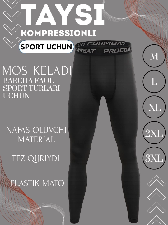 Erkaklar uchun sport Taytslari Pro Combat malomerka fitnes uchun kompression losinlar