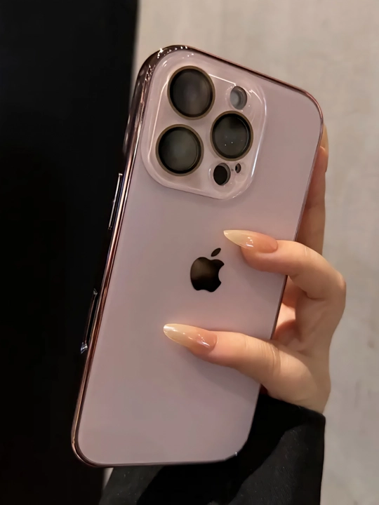 Chexol iPhone 11, 12, 13, 14, 15, 16 Pro Max uchun, kamera himoyali g'ilof