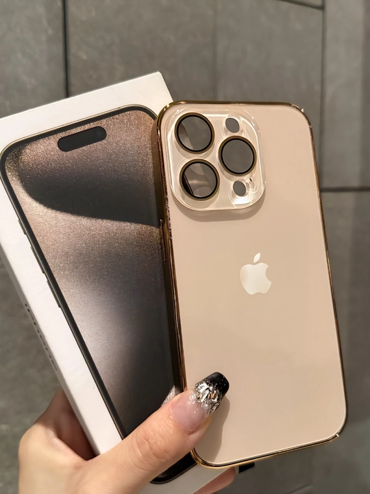 Chexol iPhone 11, 12, 13, 14, 15, 16 Pro Max uchun, kamera himoyali g'ilof - 