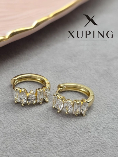 Серьги для девочек и женщин, Xuping — 1001PRT-XUPINGE-БЕЛЫЙ