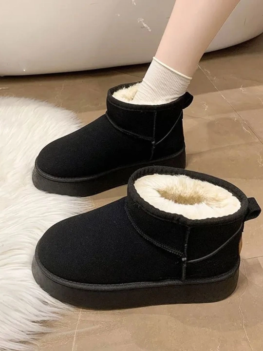 Ayollar etik UGGi, ayollar uchun issiq etiklar, zamsh mo‘ynali UGGi, UGG qalin poshnali