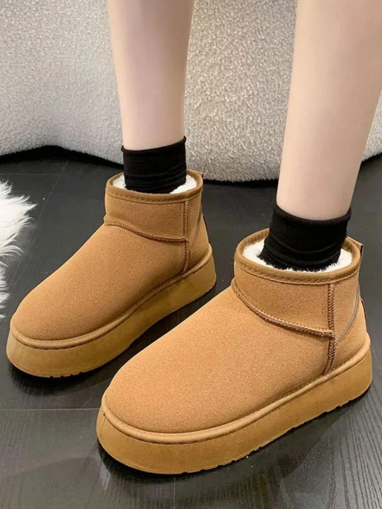 Женские сапоги UGG, замшевые сапоги UGG с мехом, сапоги UGG на толстом каблуке