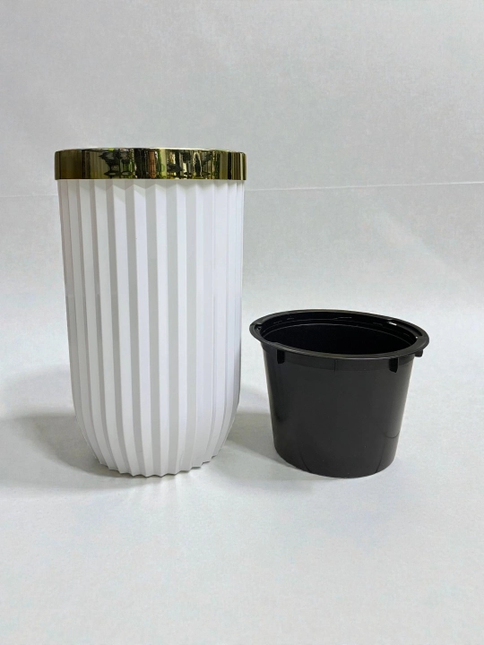 Plastik gul tuvak, 20 litr, uy va dekor uchun, uzun