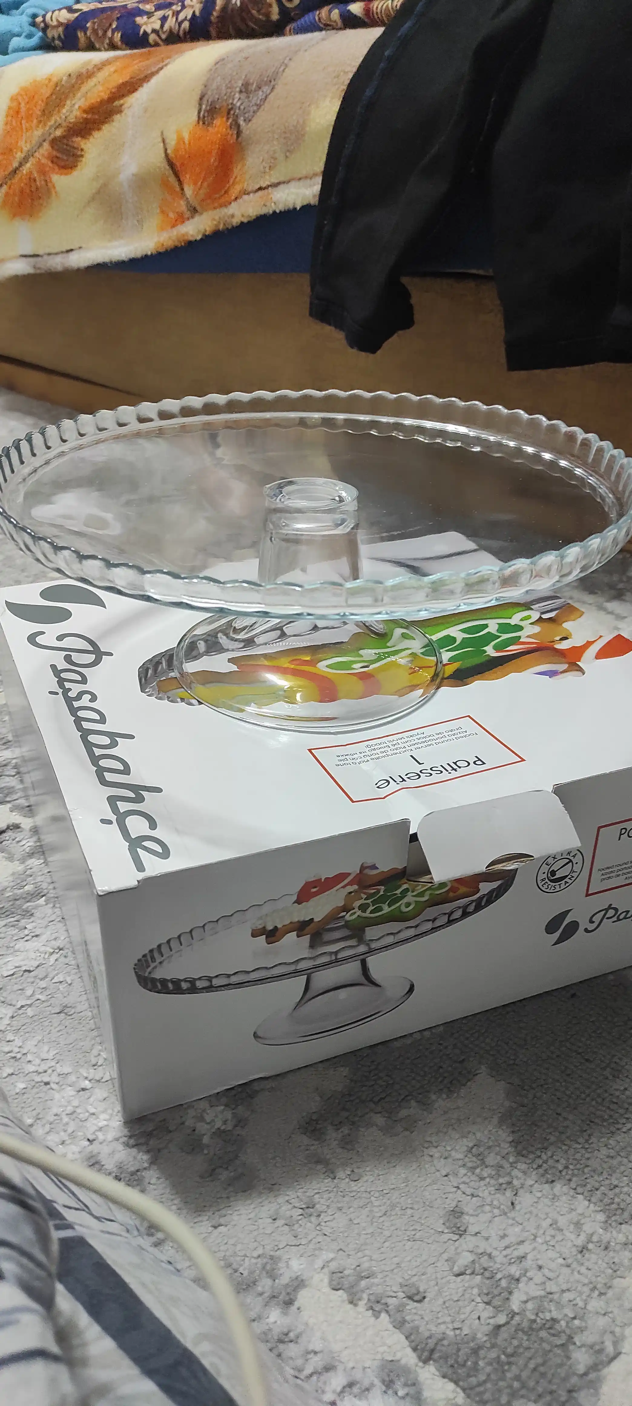 Блюдо на ножке стеклянное Pasabahce Patisserie 280 мм